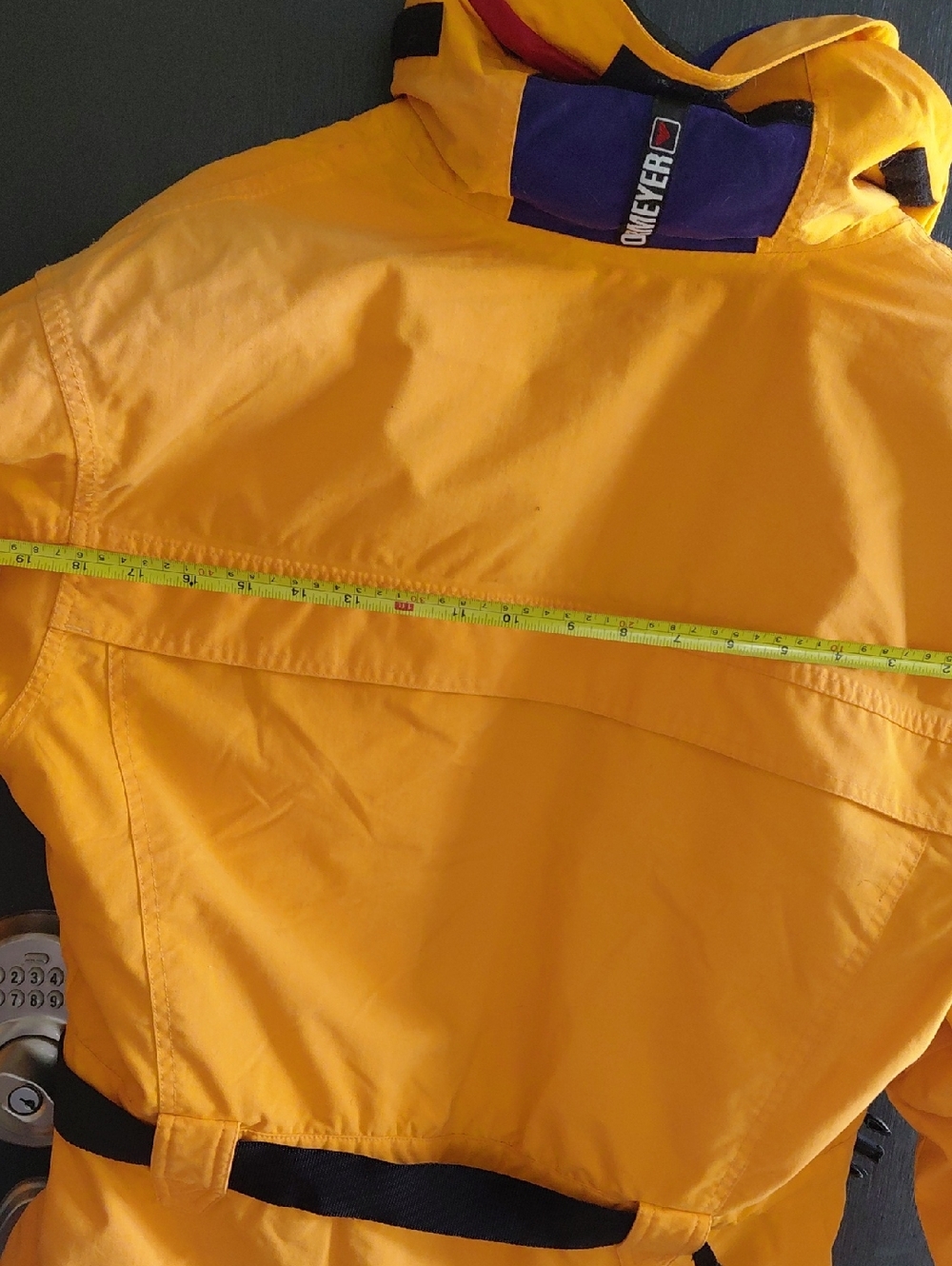 Vintage Obermeyer Bright Orange Ski Jacket | 80s 90s Colorblock Retro Snow Coat - Picture 8 of 10